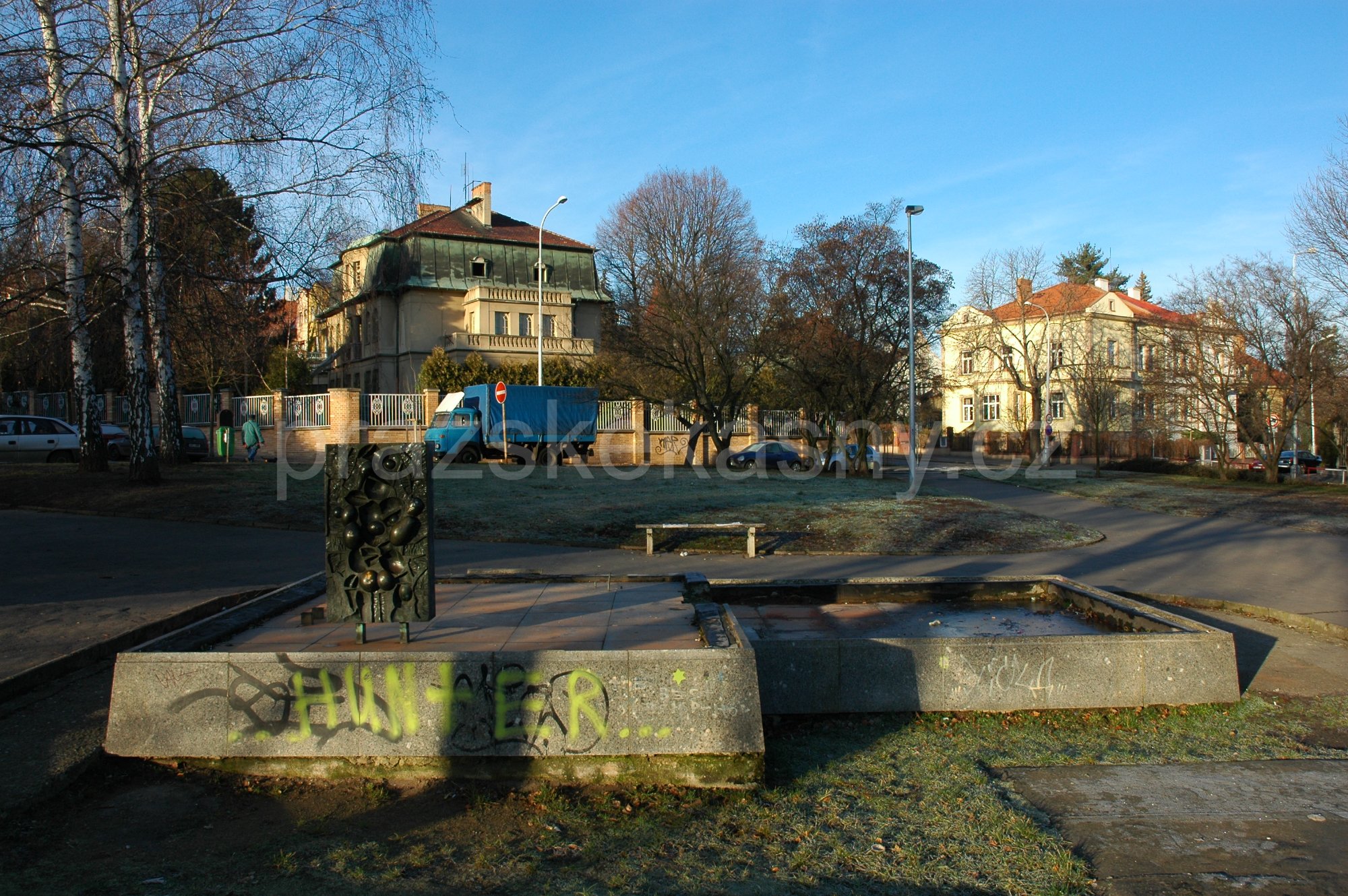 Fontána v centru Sibiřského náměstí